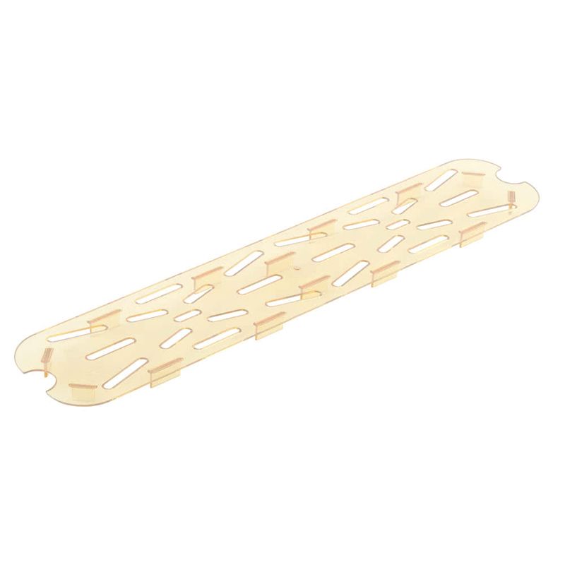 Cambro Amber H-Pan High Heat Drain Shelf for Half-Size Long Food Pan