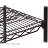 Metro&reg; qwikSLOT&trade; 14 x 48" Black Finish Wire Shelf