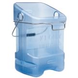 Rubbermaid Blue 5.5 Gal Safety Ice Tote w/ Bin Hook Adapter
