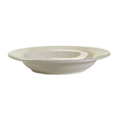 Tuxton&reg; Sonoma 9 Oz. Porcelain White Rim Soup Bowl