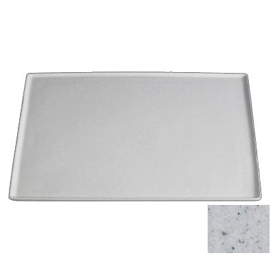 Bugambilia Small Square Buffet Disk w/ Rim, Marble White