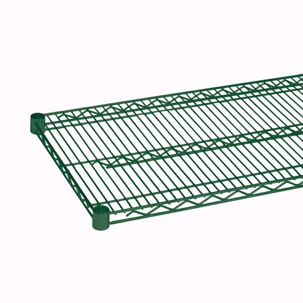 Thunder Group Green Epoxy Coated Wire Shelf, 18 x 48"