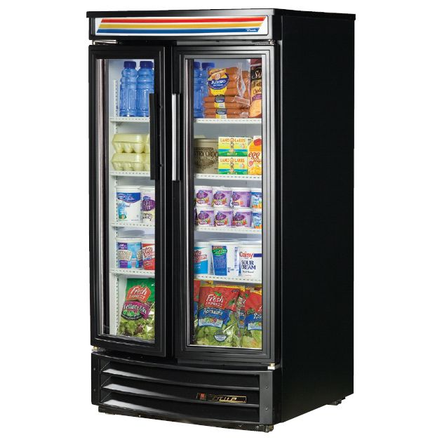 True&reg; Glass Swing Door Radius Front Refrigerator, 14 Cubic Ft