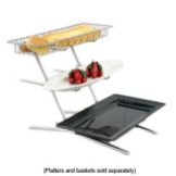 Dover European Metalworks Chrome Finish 3-Tier Telescoping Stand