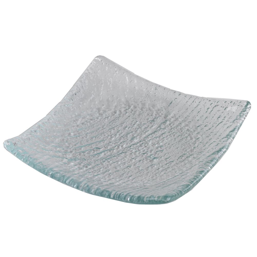 Steelite Creations Curved Glass 5" Square Specialty Plate