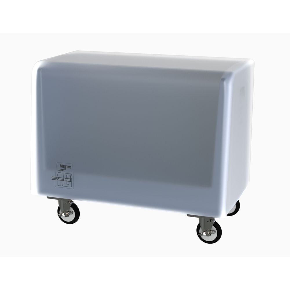 Metro&reg; Polymer Cover for Single Side-Load  Poker Chip Cart