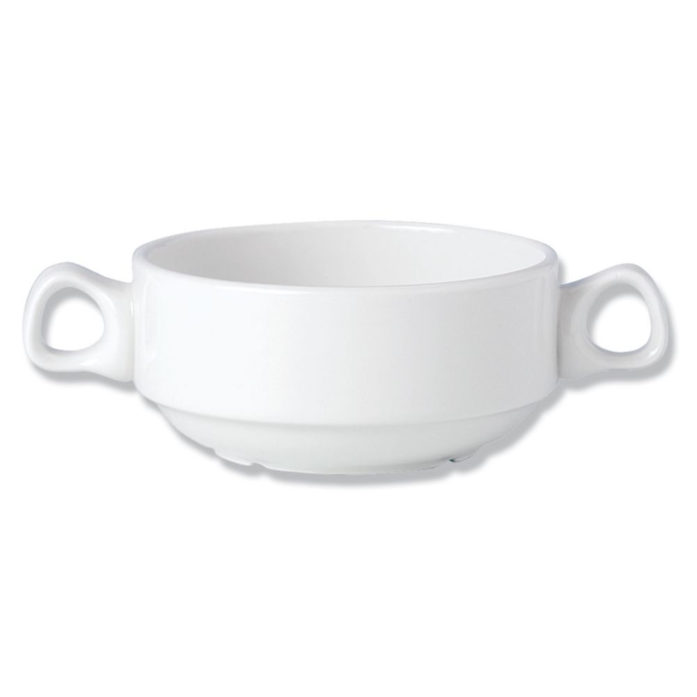 Steelite Performance Simplicity White Handled 10 Oz. Soup Bowl