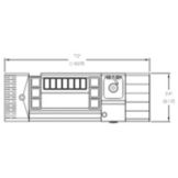 Perlick&reg; 72 X 24 Cocktail Station with Blender and Sink