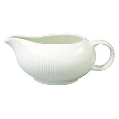 Steelite Distinction Spyro White 12 Oz. Sauce Boat