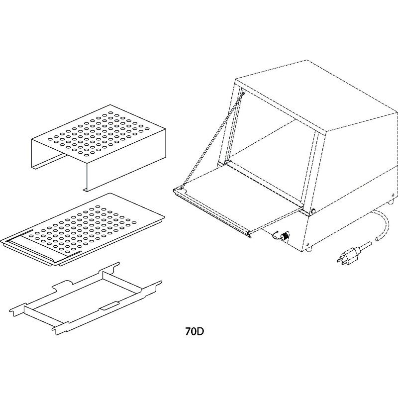 Star&reg; Mfg Hot Dog Tray for 70SSA Steamer