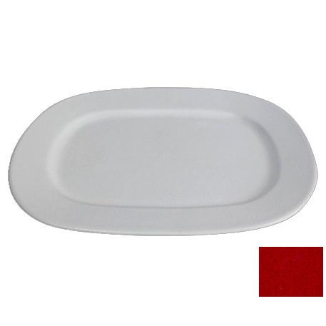 Bugambilia Large Thai Buffet Platter, Fire Red