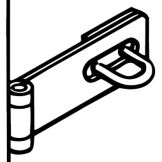 Salvajor Padlock Hasp for Control Panels