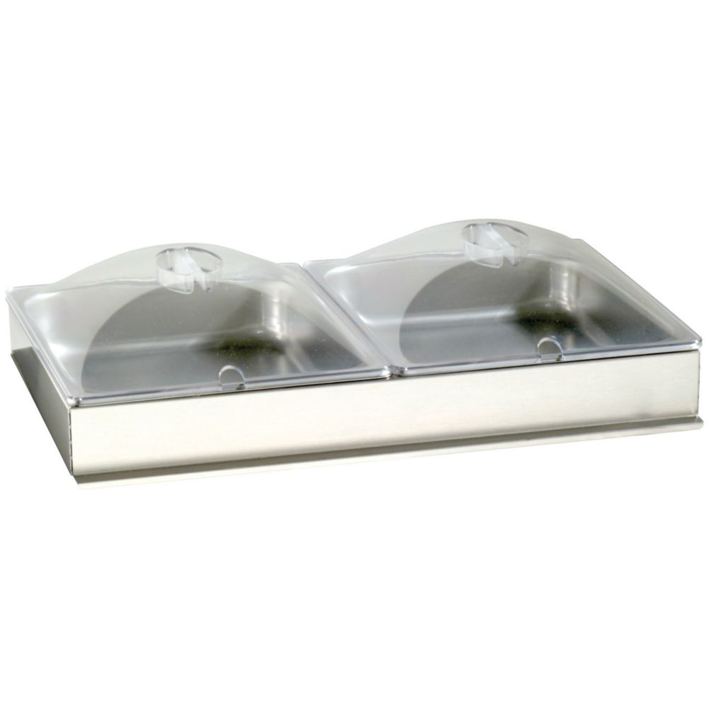 Cadco Half Size Steam Table Pans w/ Lids Accessory Pack, ITBS-2P
