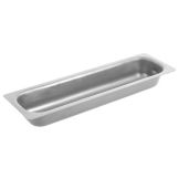 Bon Chef Pewter Glo 3.5 qt Long Half Size Food Pan, 2&frac12;" H