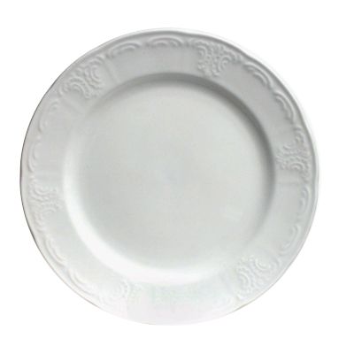 Tuxton&reg; 9-3/4" Round Porcelain White Plate