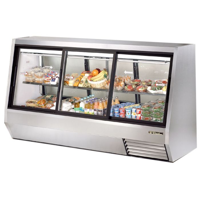 True&reg; Pass-Thru 46 Cu Ft Deli Case w/ 2-Front and 2-Rear Doors