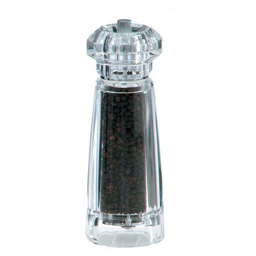 Chef Specialties Clear Acrylic 7" Victoria Pepper Mill