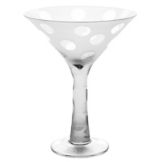 Impulse Enterprises Clear Dot 7 oz Martini Glass