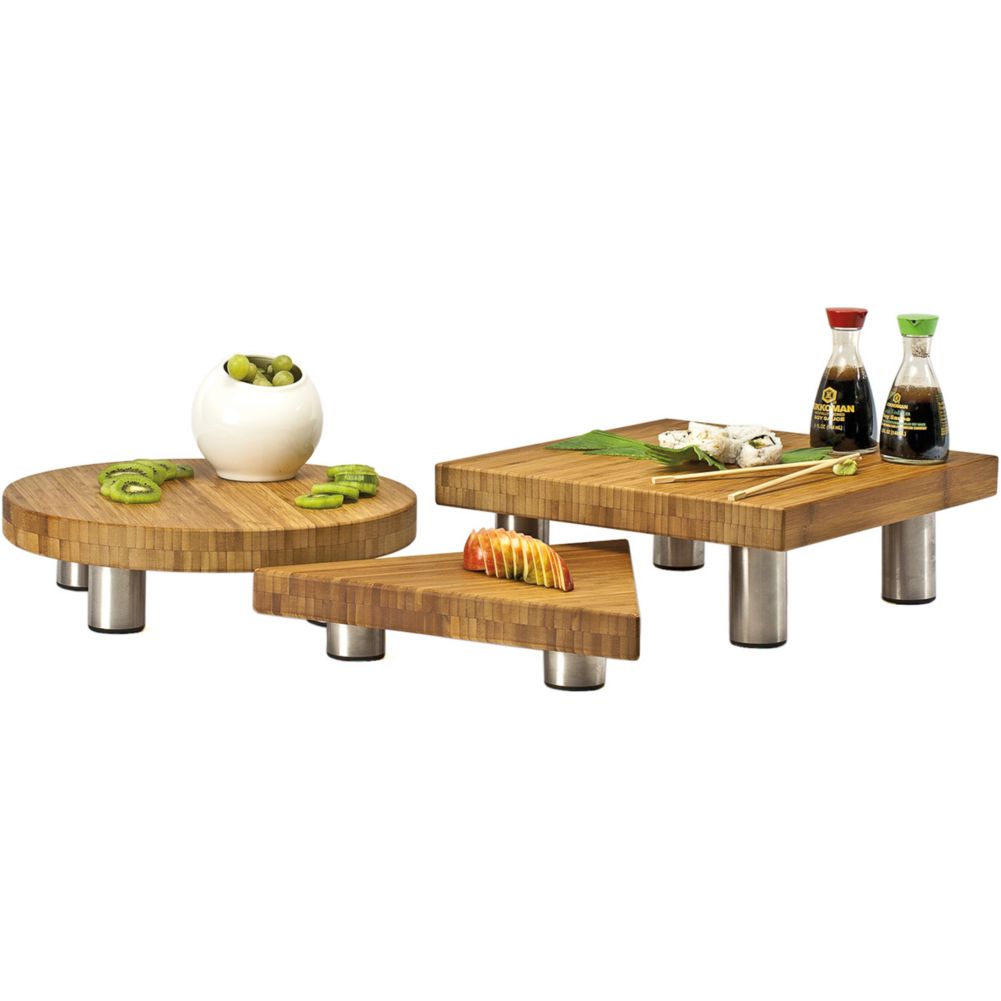 Buffet Euro 3-Piece Butcher Block Set
