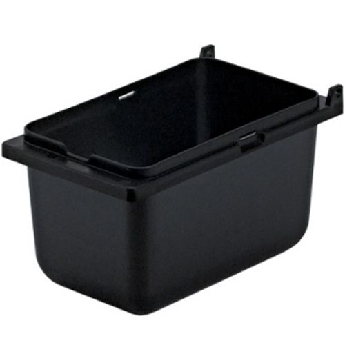 Server 1/9-Size Black Plastic Jar, 3-1/2" Deep, 87202