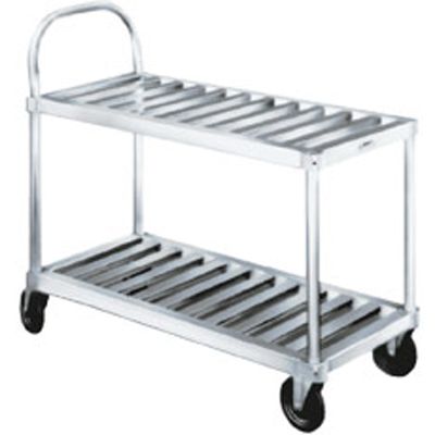 Win-Holt&reg; Open Base Sani Stock Cart with Two Shelves