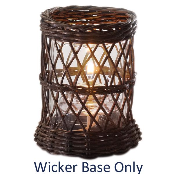 Candle Lamp&reg; 5" Brown Wicker Lamp Base