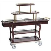Bon Chef Mahogany 5-Tier 62" Dessert Cart