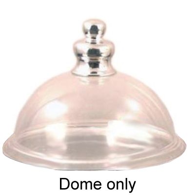 Dover Normandy Hotelware Med. Gourmet Dome w/ Polished Aluminum Handle