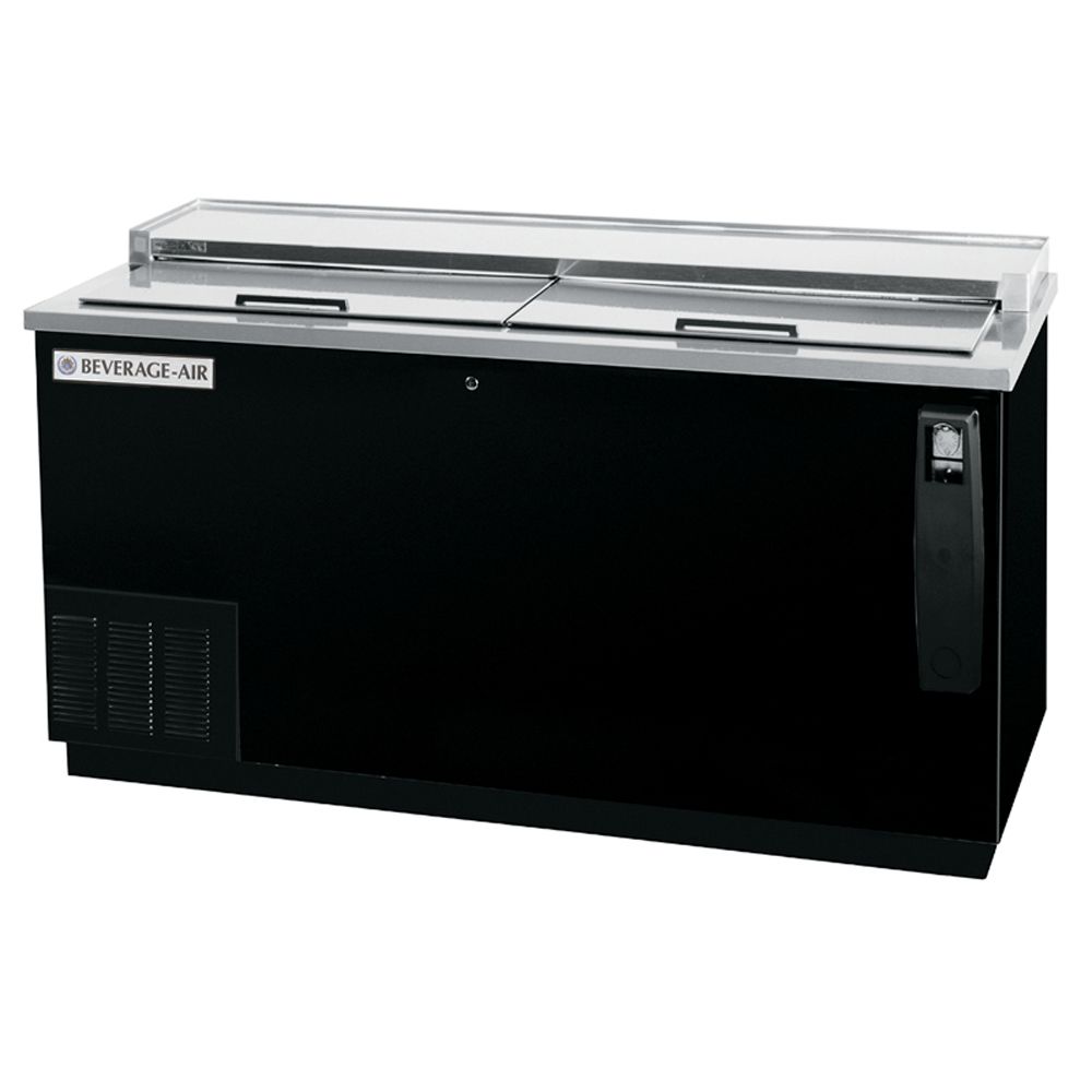 Beverage-Air 65" Black Flat Top Bottle Cooler