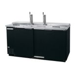 Beverage-Air 69" Black Draft Beer Cooler