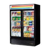 True&reg; Black Glass Door Refrigerator Merchandiser, 49 Cubic Ft