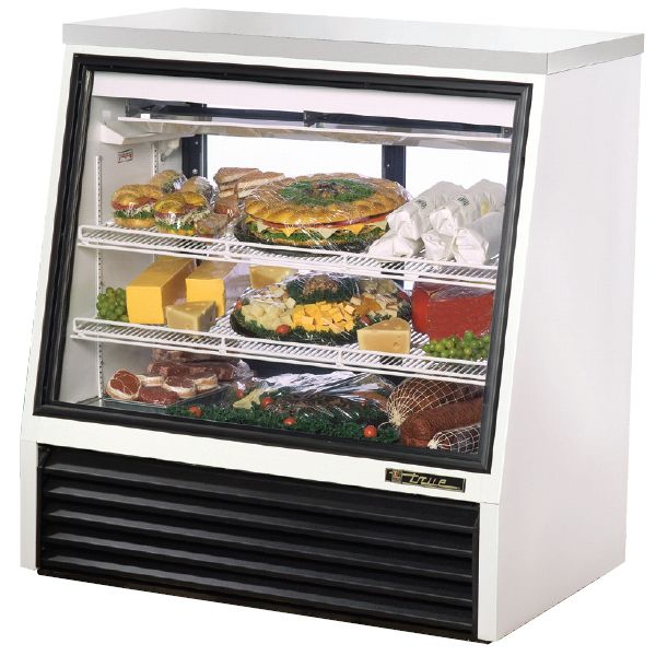 True&reg; See-Thru Single Duty 16 Cu Ft Deli Case w/ 2-Rear Doors