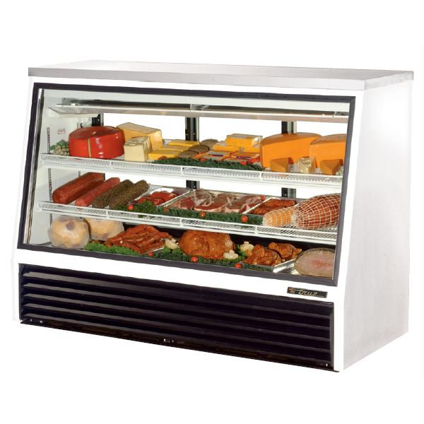 True&reg; 3-Sliding Door 2-Shelf Single-Duty 24 Cu Ft Deli Case