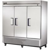 True&reg; T-Series 3-Solid S/S Door Reach-In Refrigerator, 72 Cubic ft