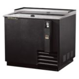 True&reg; Black Deep Well Bottle Cooler, 14.5 Cases / 12 oz Cans