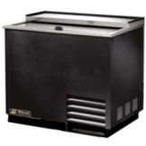 True&reg; Black 3-Shelf Glass and Plate Chiller / Froster, 36 Cubic Ft