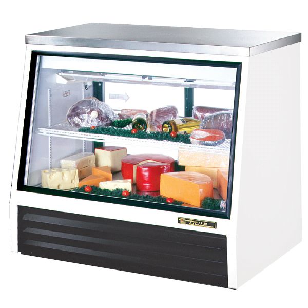 True&reg; 2-Sliding Door 1-Shelf Low-Height 17 Cu Ft Deli Case