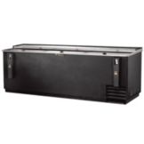 True&reg; Black Deep Well Bottle Cooler, 55 Cases / 12 oz Cans