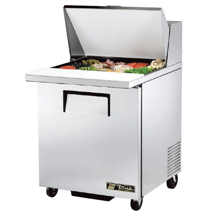 True&reg; Right Hinged Door Mega Top S/S 6.5 Cu Ft Sandwich Prep Table