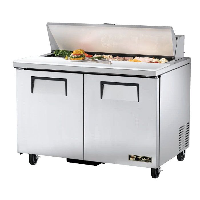 True&reg; 2-Door 12-Pan 12 Cu Ft S/S Sandwich & Salad Unit