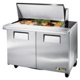 True&reg; Mega-Top S/S 18-Pan Top Sandwich / Salad Unit w/ Casters