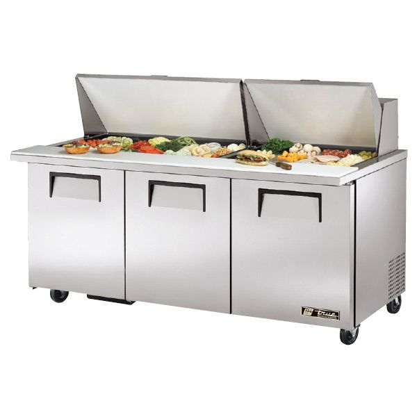 True&reg; Mega-Top S/S 19 Cu Ft 30-Pan Top Sandwich / Salad Unit