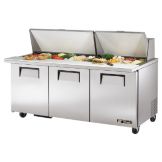 True&reg; Mega-Top S/S 19 Cu Ft 30-Pan Top Sandwich / Salad Unit