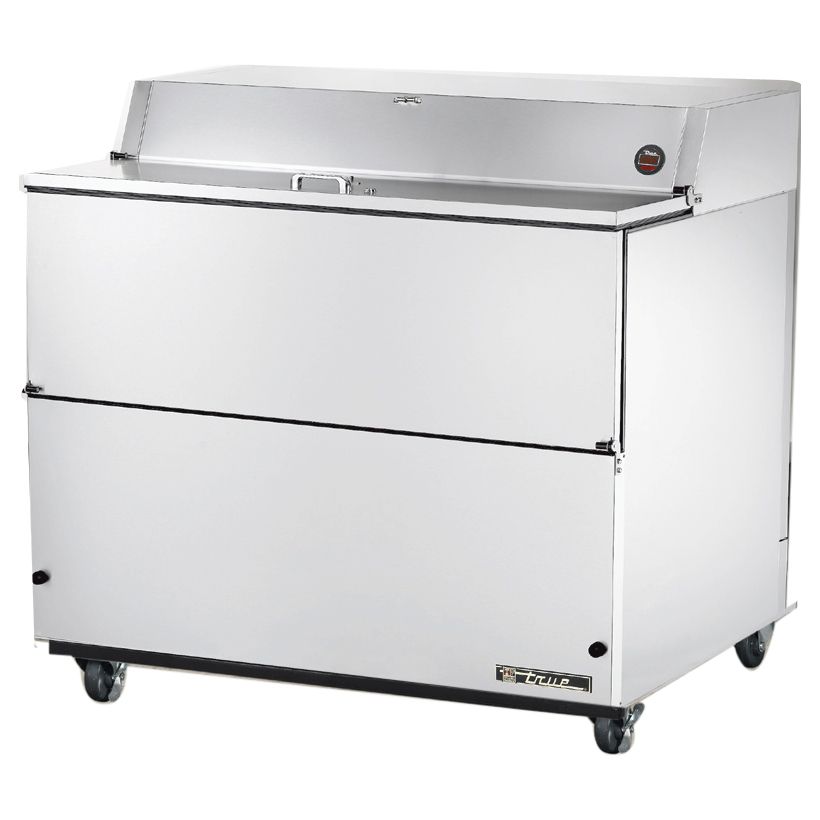True&reg; 2-Door S/S 20.9 Cu Ft Milk Cooler w/ White Aluminum Interior