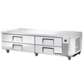 True&reg; S/S 82"W 4-Drawer Refrigerated Chef Base