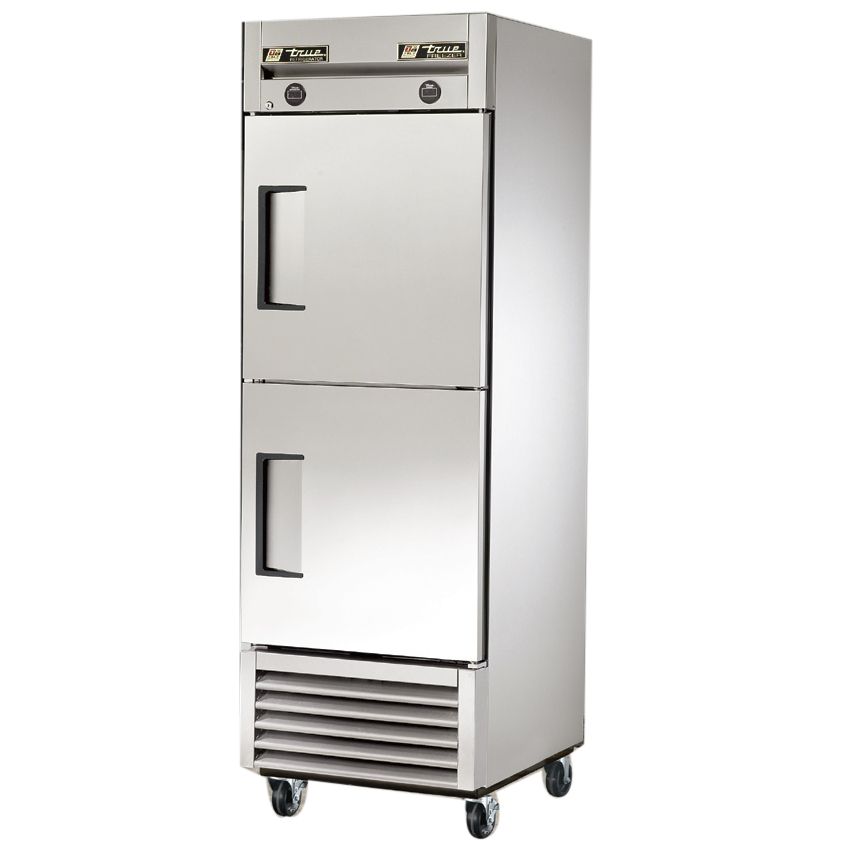 True&reg; T-Series 2-Solid Half Door Reach-In Refrigerator / Freezer
