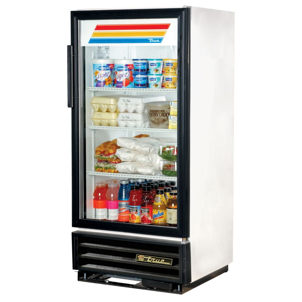 True&reg; White Swing Door Refrigerator Merchandiser, 10 Cubic Ft