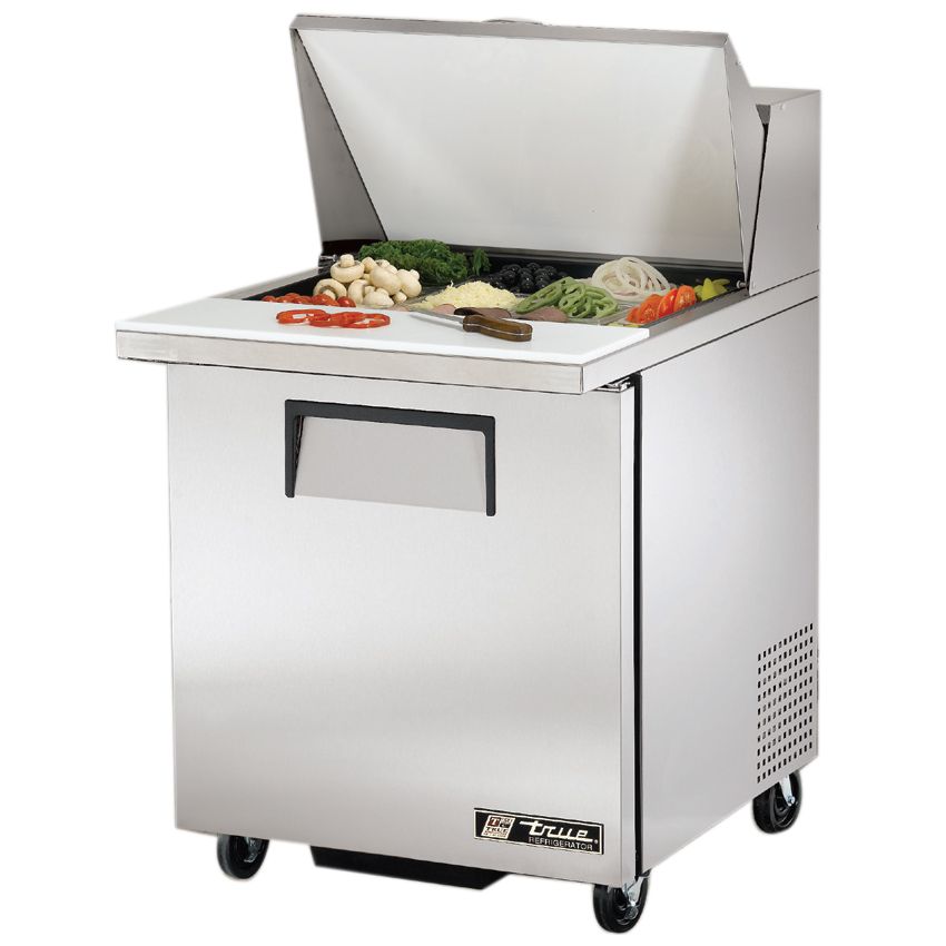 True&reg; Left Hinged Door Mega Top 6.5 Cu Ft Sandwich Prep Table