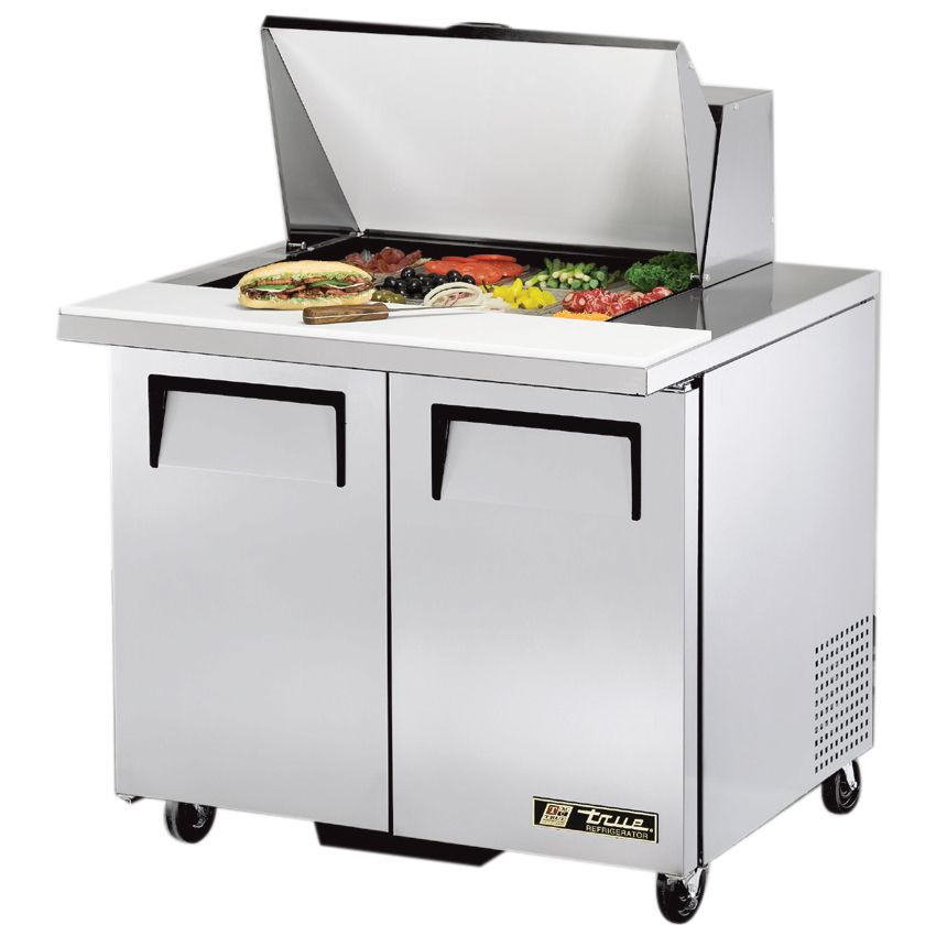 True&reg; Mega-Top S/S 8.5 Cu Ft 12-Pan Top Sandwich / Salad Unit