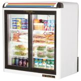True&reg; White Glass Door Countertop Refrigerator, 9 Cubic Ft